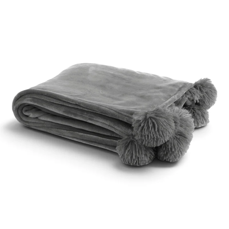 Pluche Plaid Grijs 170 x 130 cm