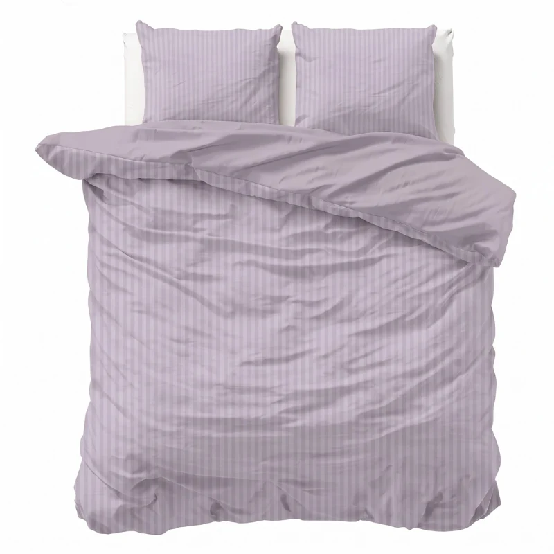 Dekbedovertrek Embossed Stripes - Lavendel