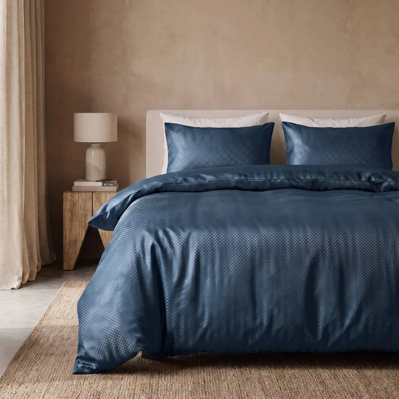 Dekbedovertrek Satin Point - Navy