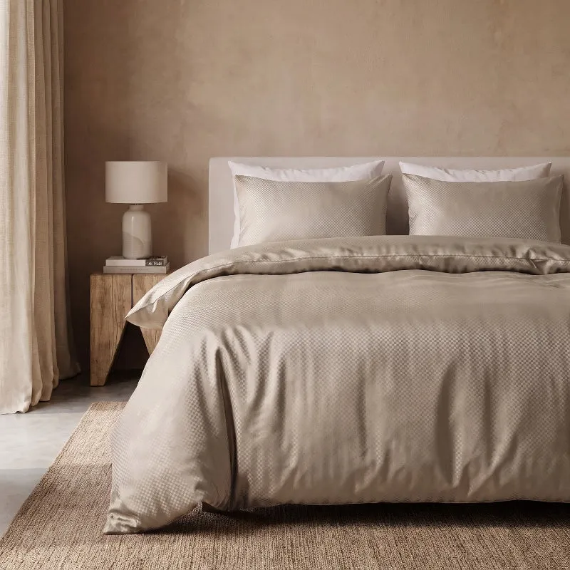 Dekbedovertrek Satin Point - Taupe