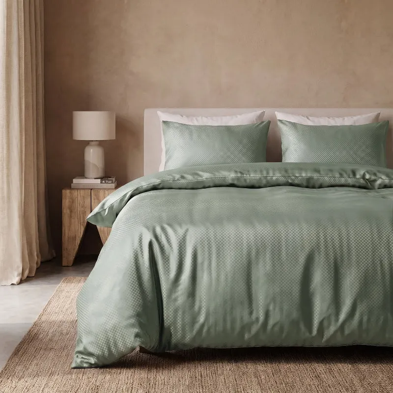 Dekbedovertrek Satin Point - Groen