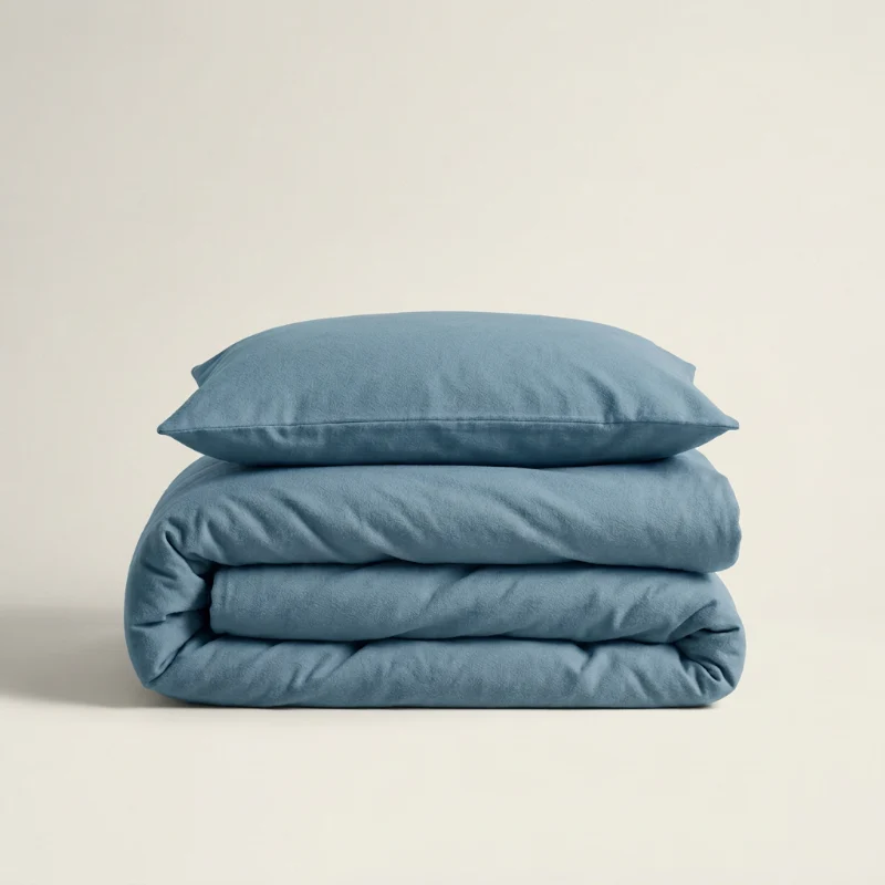 Dekbedovertrek Percale Katoen Uni - Blauw