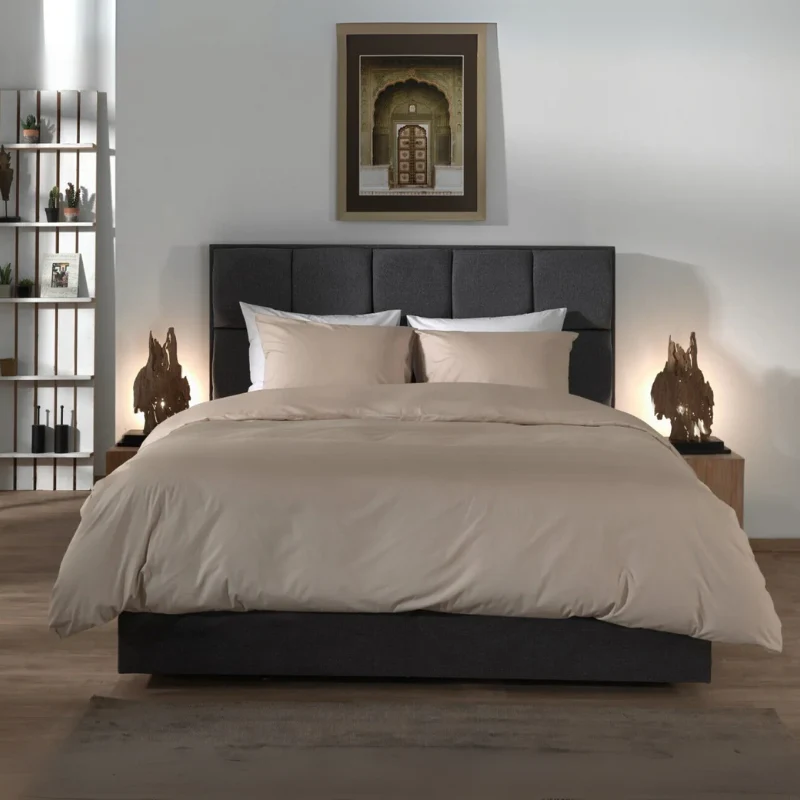 Dekbedovertrek Percale-Katoen - Beige