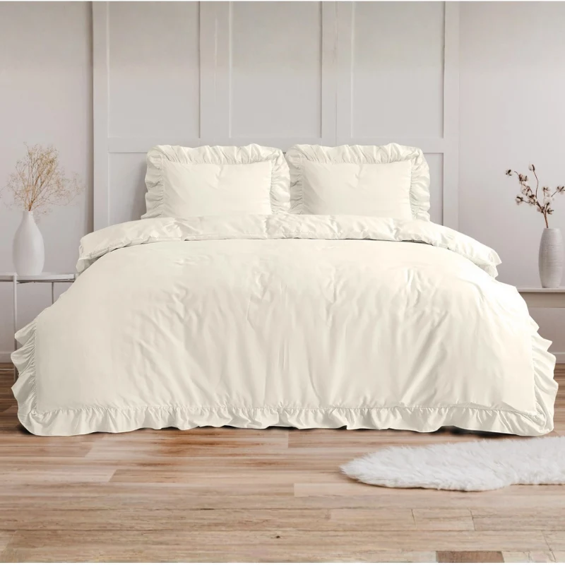 Dekbedovertrek Ruffles - Creme