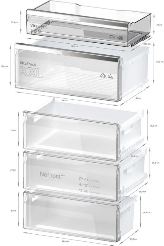 BSH-Bosch koelkast KGN49AIBT - Serie 6 - RVS
