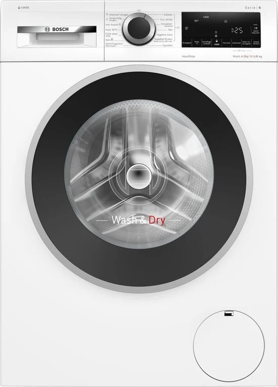 Bosch was-droogcombinatie WNG254A7NL - Serie 6 - Wit