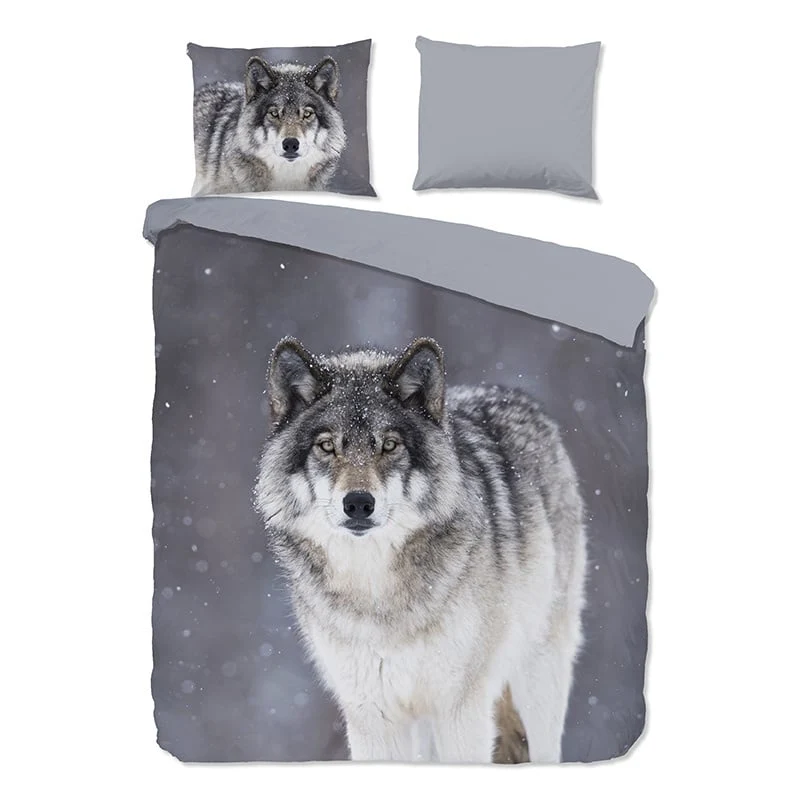 Dekbedovertrek Katoen-Flanel - Wolfie