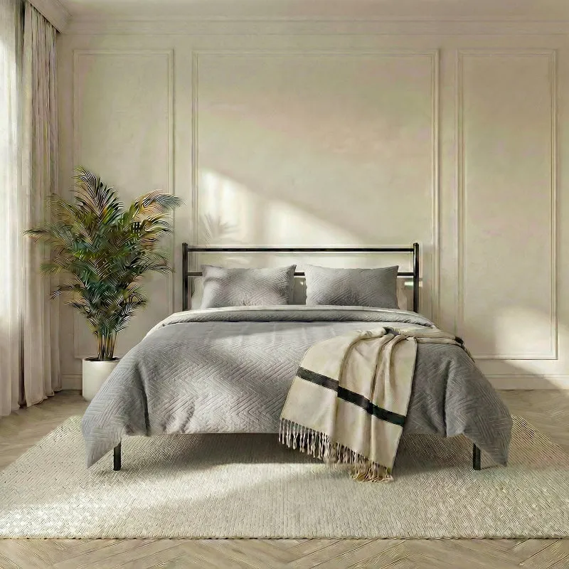 Bedsprei Layers - Zilver