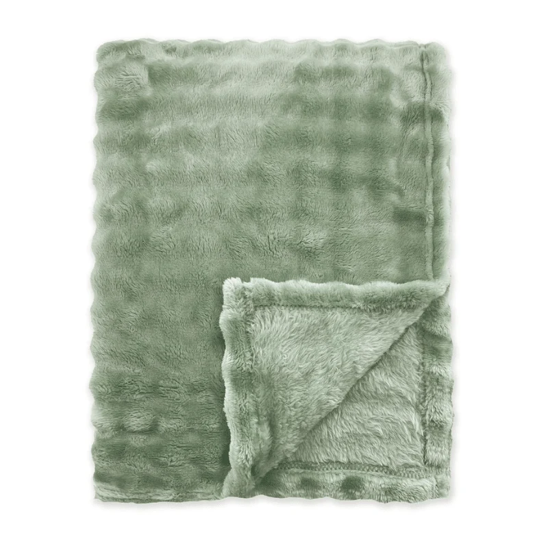 Bedsprei Ribbed Comfort -Olijfgroen