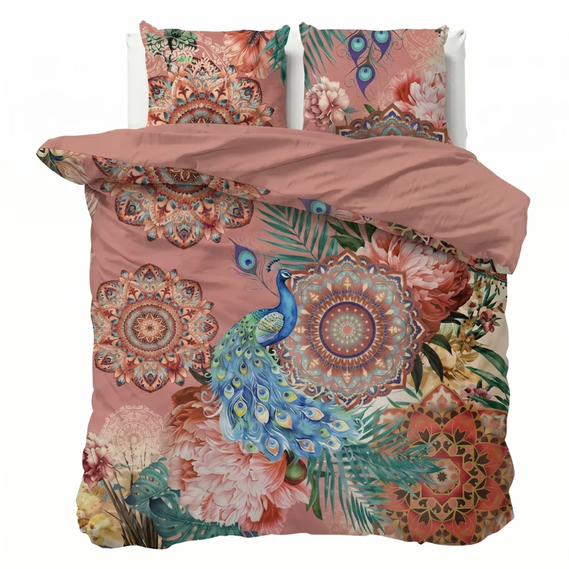 Dekbedovertrek Percale-Katoen - Peacock Dream