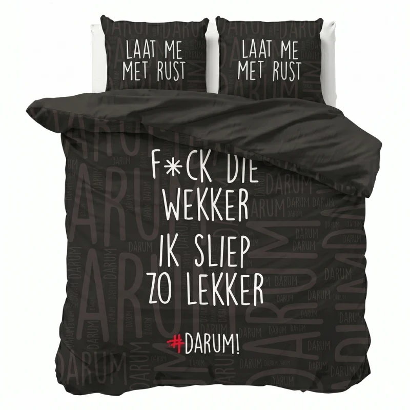 Dekbedovertrek #DARUM! F*ck die wekker!