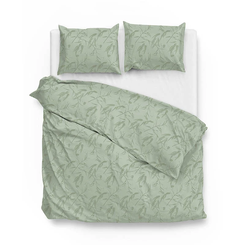 Dekbedovertrek Katoen-Satijn - Fiora di Satinado - Foam Green