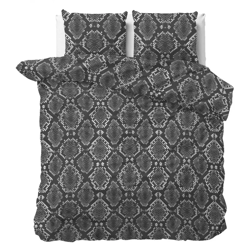 Dekbedovertrek Riley Cotton blend - Antraciet