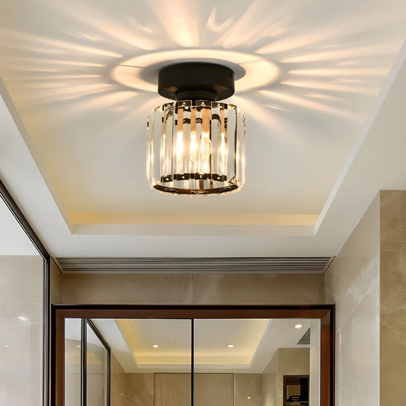 Nordic Crystal Ceiling Light with Flush Mount | Raylume