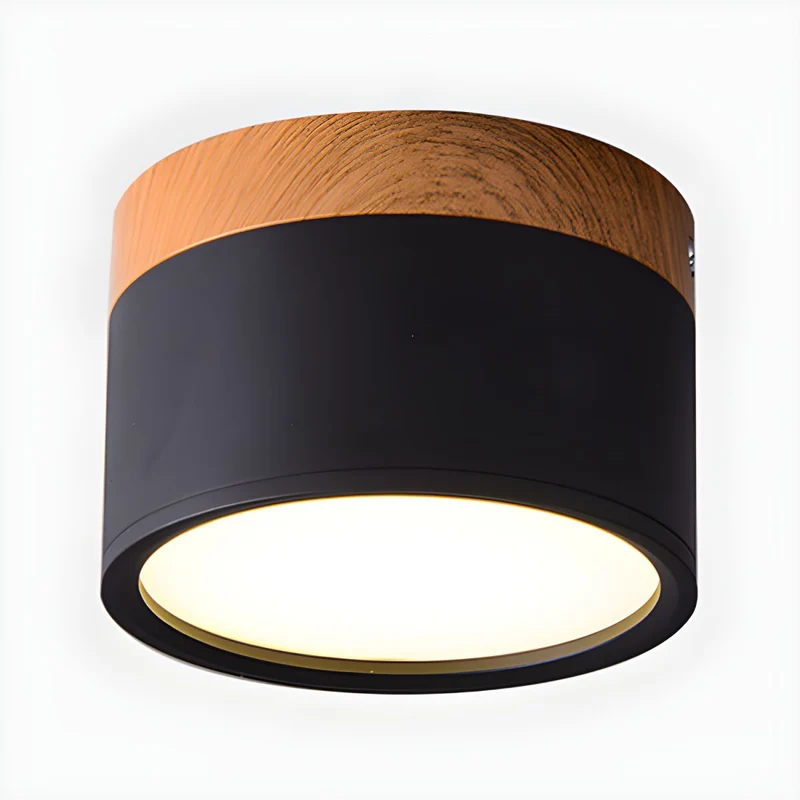 Modern Nordic LED Cylinder Flush Mount Ceiling Light | Lumiora