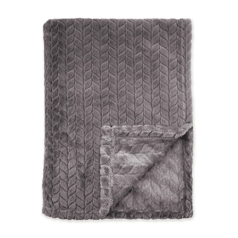Bedsprei Twill Touch - Antraciet