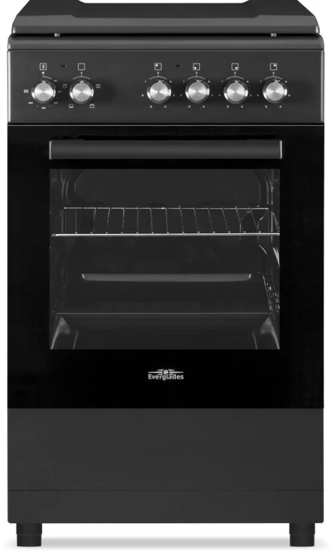 Everglades elektrisch fornuis EVCK5110 - Mat Zwart