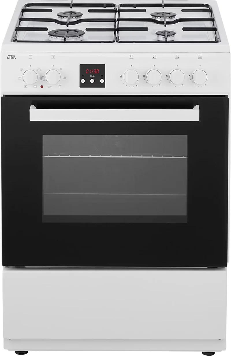 ETNA gasfornuis FGV561WIT - met elektrische oven - Wit