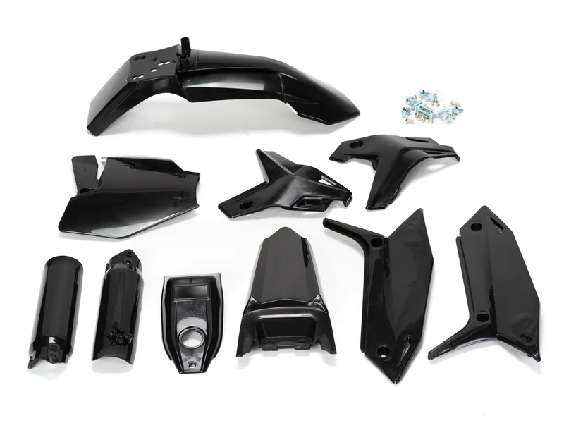 eMOTO Plastics - Stomp Ebox Black Plastics Kit
