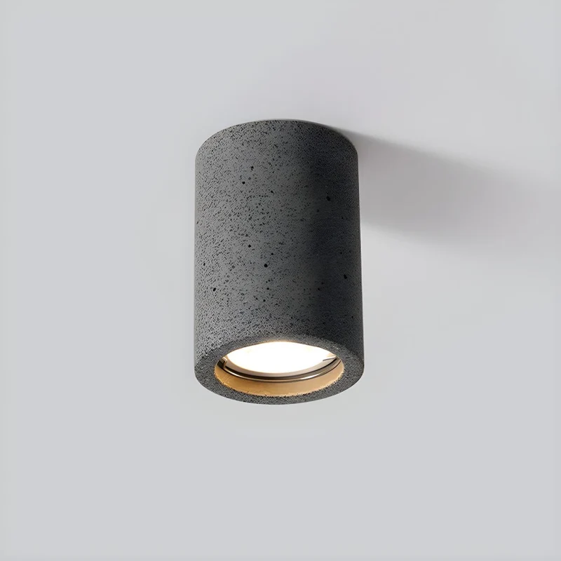 Stone Cylinder Flush Mount Ceiling Light | Falvix