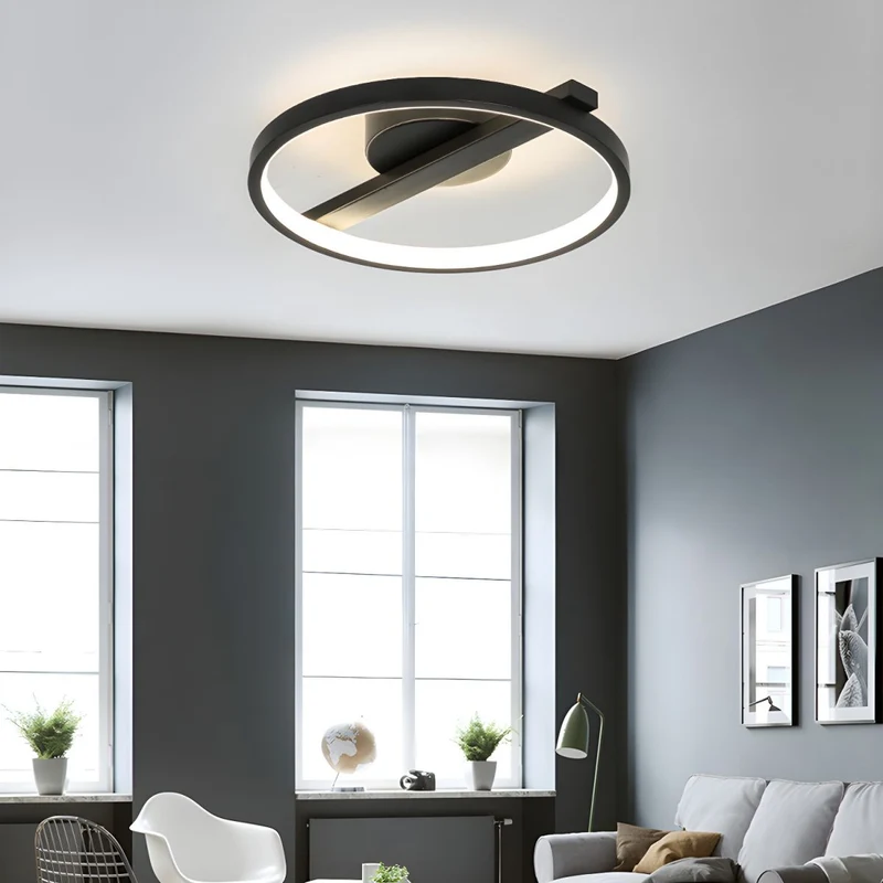 Modern Acrylic Ring Flush Mount Ceiling Light | Beamora