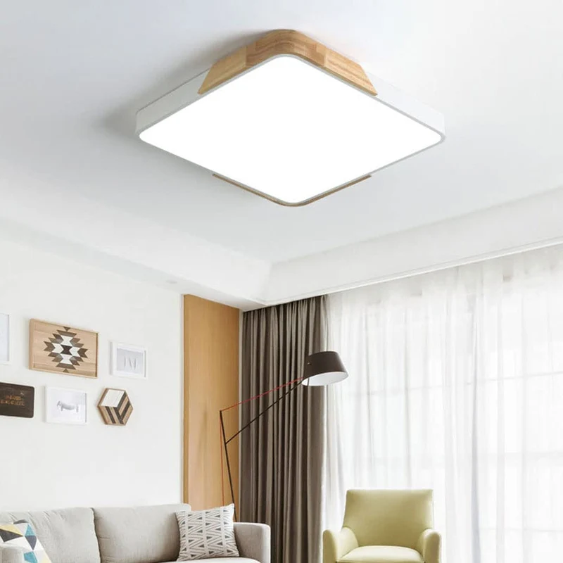 Nordic Acrylic Panel Ceiling Light Fixture for Rooms | Lumovia