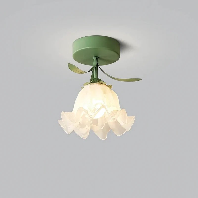 Compact Petal Glass Ceiling Light for Modern Rooms | Petalux