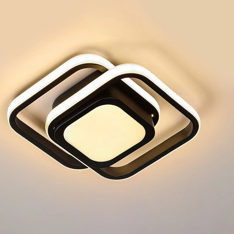 Modern Double Frame LED Ceiling Fixture | Lumvra