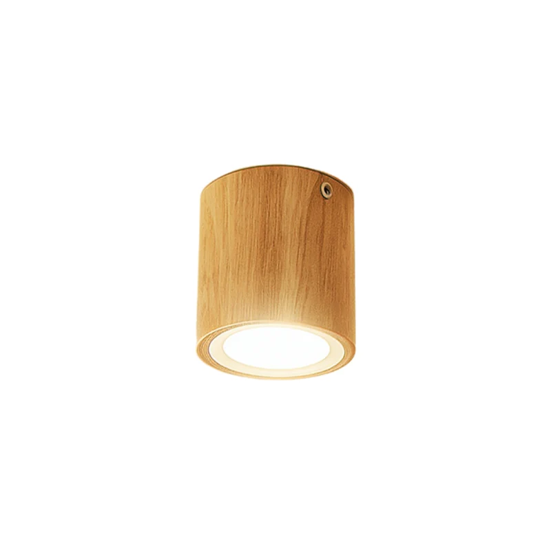 Nordic Wood Cube Ceiling Light Fixture LED | Arbori
