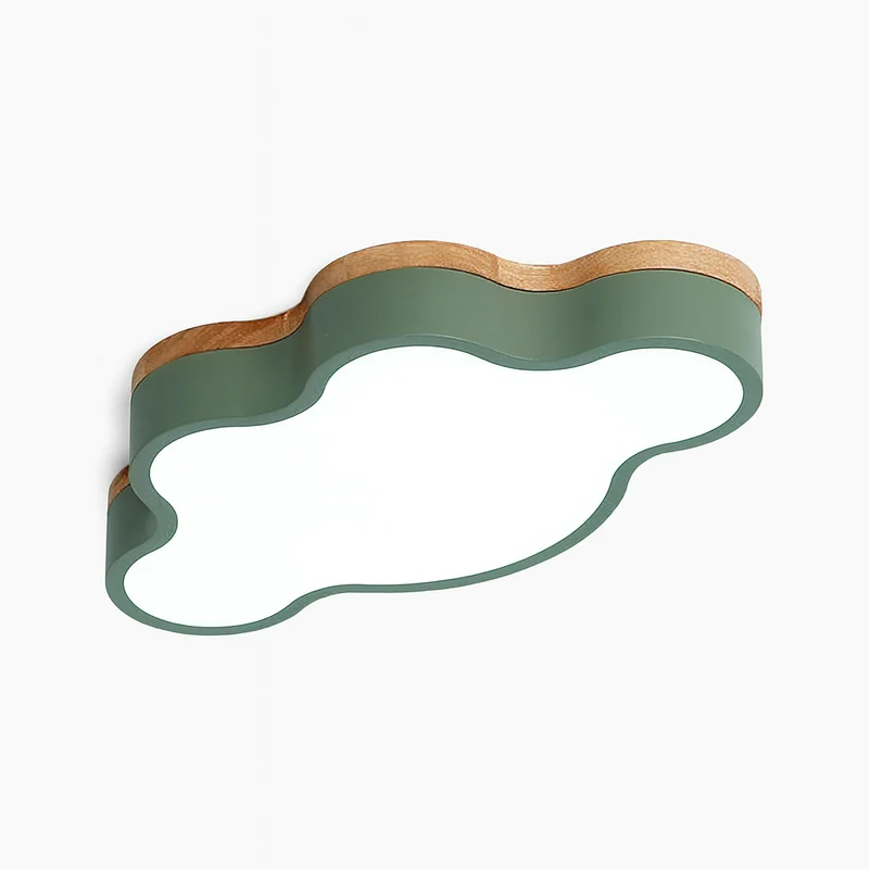 Scandinavian Cloud Wooden LED Ceiling Light Fixture | Ormira