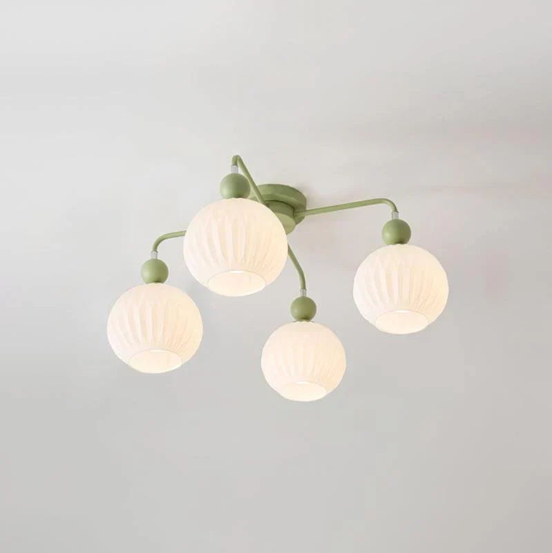 Ribbed Glass Ceiling Light Fixture | Luxael