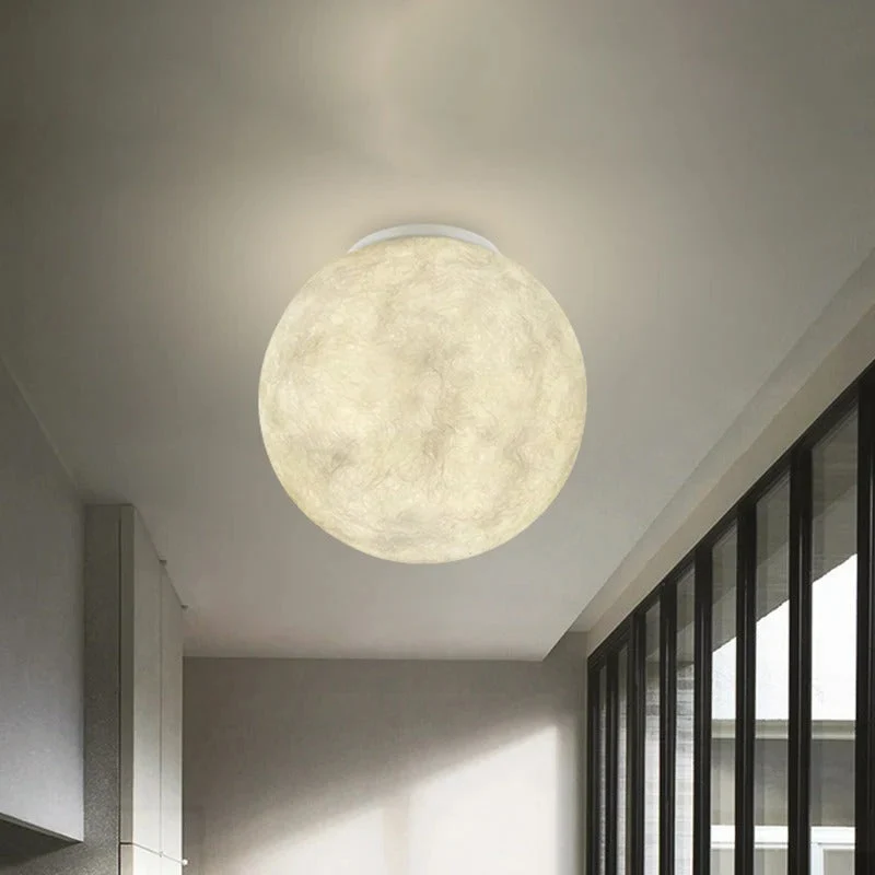 Contemporary Glass Ball Flush Mount Ceiling Light | Lunaviy