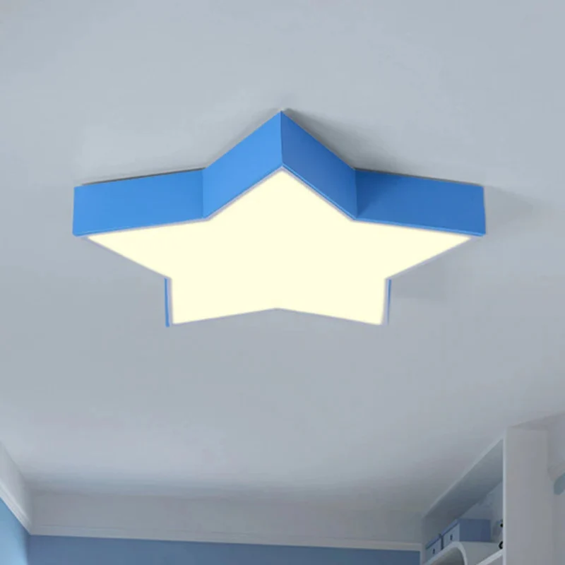 Acrylic LED Star Ceiling Light Flush Mount Kids Room | Lumevio