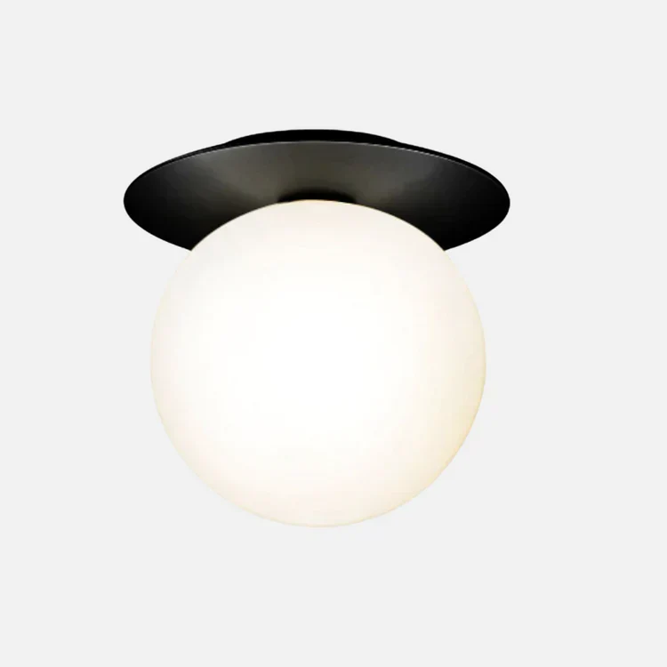Glass Globe Ceiling Fixture Surface Mount Light | Glavionx