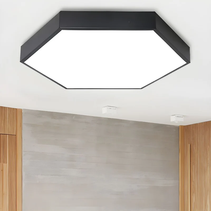 Modern Kids Ceiling Light with Hexagon Acrylic Shade | Elorax