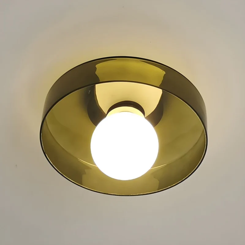 Geometric Nordic Glass Flush Mount Ceiling Fixture | Lunedo