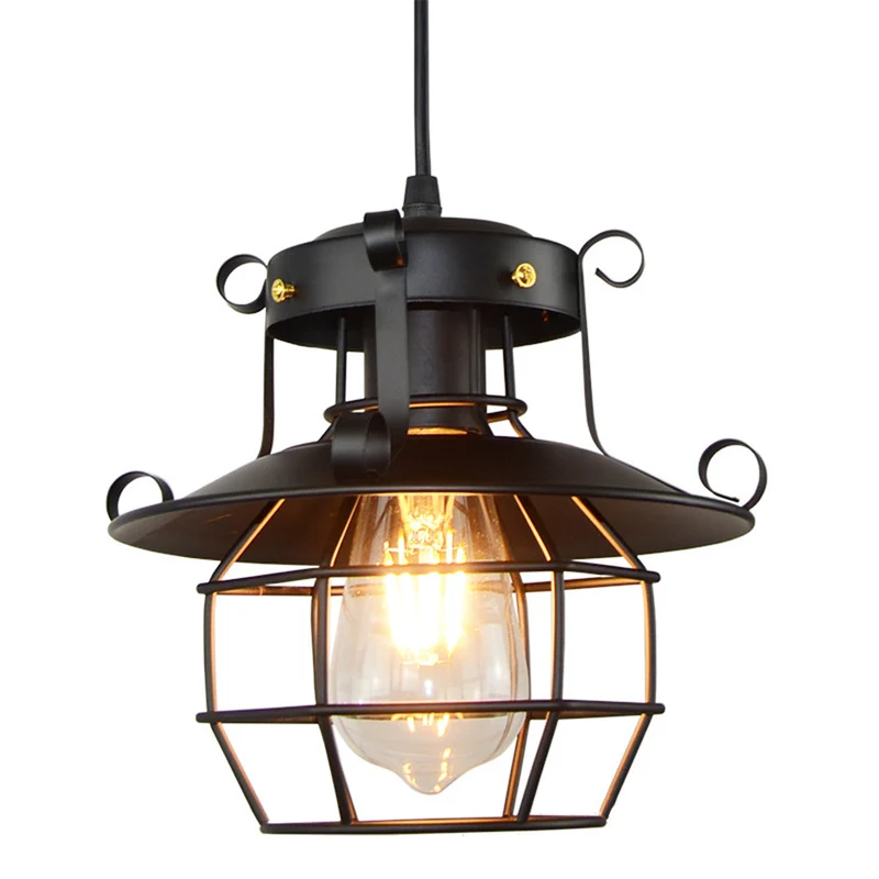 Vintage Industrial Iron Ceiling Light Adjustable Hanging | Lenvaro