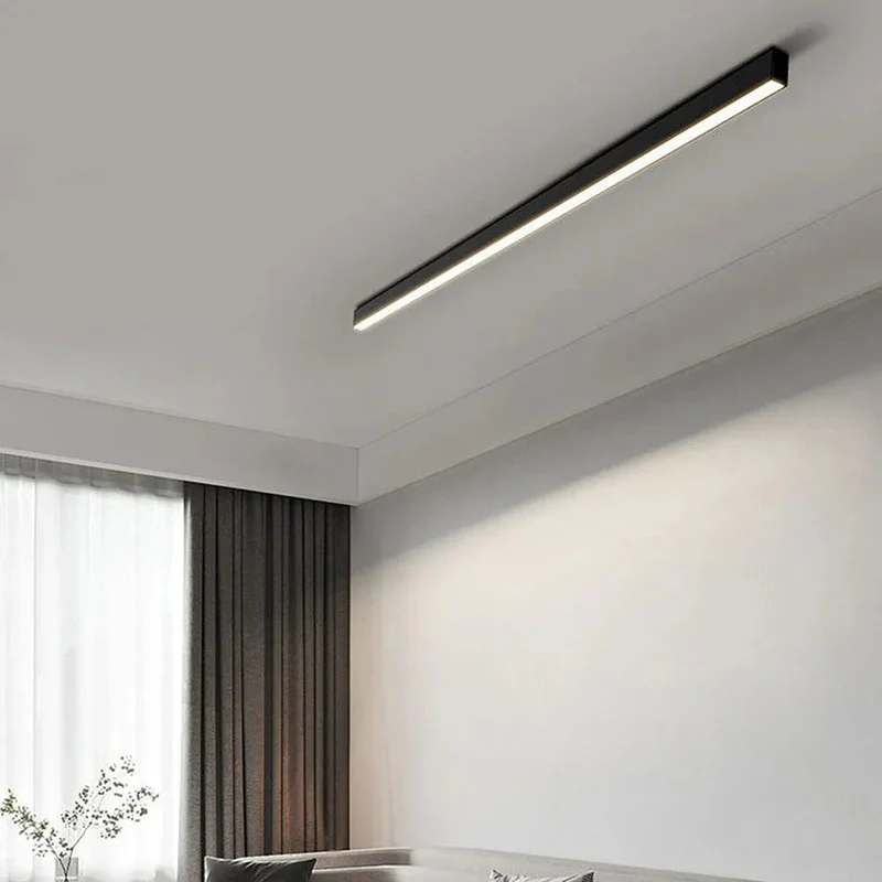 Modern Minimal LED Linear Ceiling Light Slim Design | Ulvika
