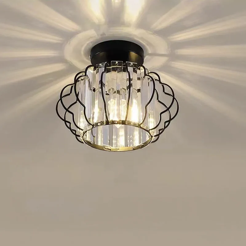 Modern Crystal Ceiling Light Fixture for Interior Spaces | Mirvoan