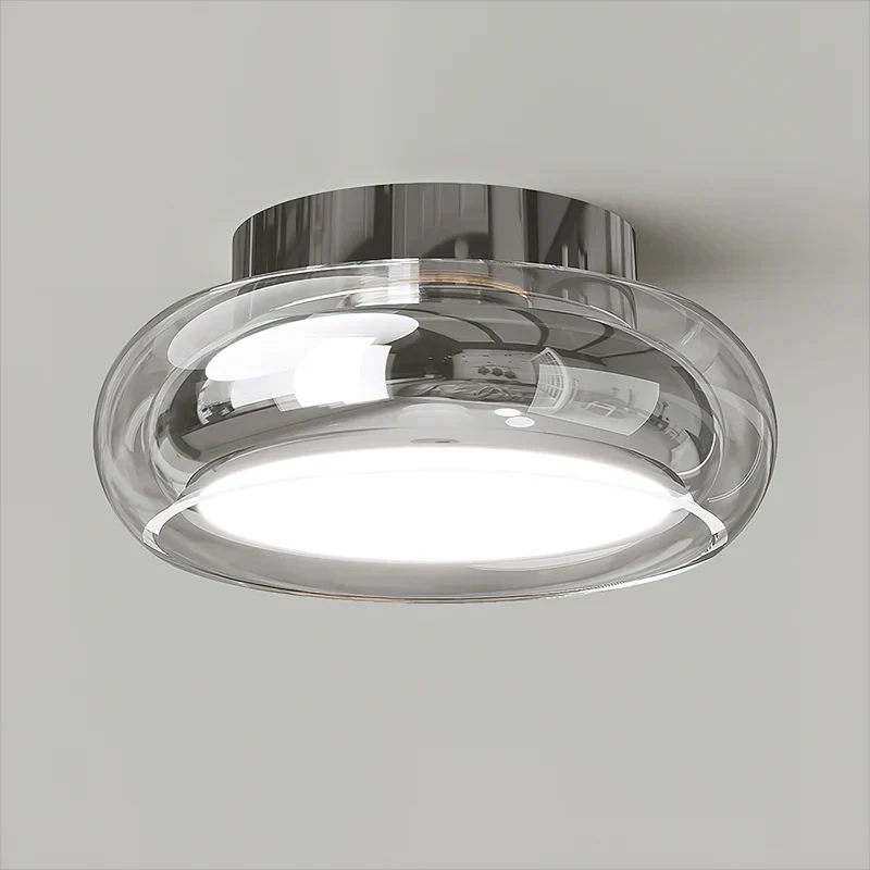 Modern Minimalist Ceiling Light with Glass Shade | Glanox