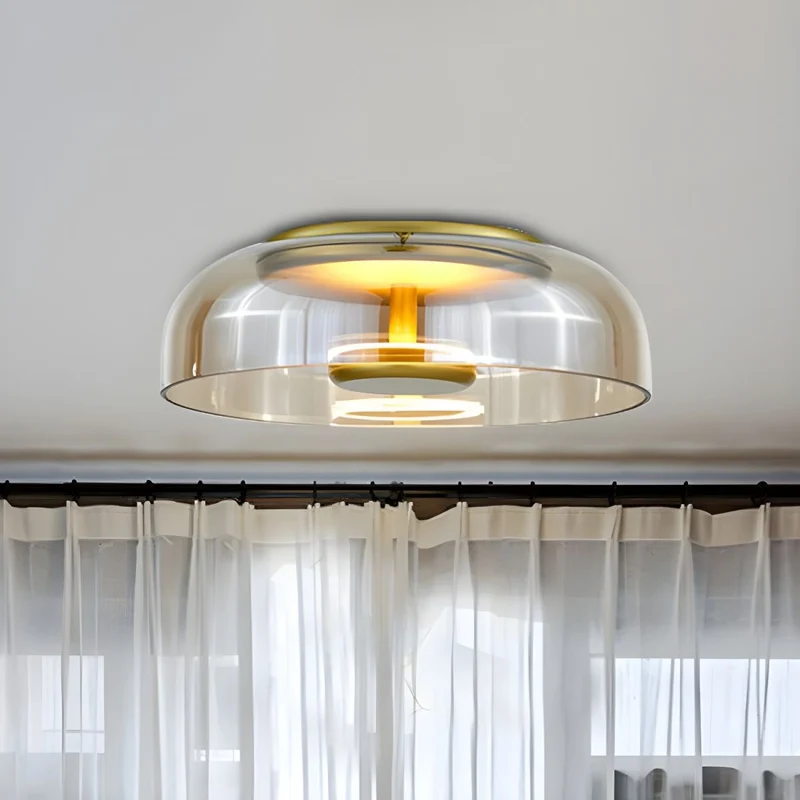 Modern Nordic Ceiling Light with Glass Dome | Auremi