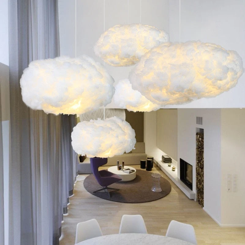 Floating Cloud Ceiling Lamp Soft Fabric Ambient Light | Larexi