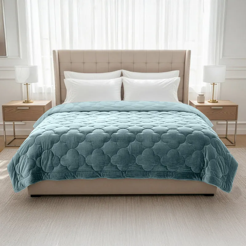 Velura Series - Velvet Dekbed | Blauw