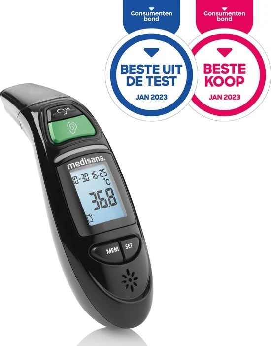 medisana TM 750 Black - Multifunctionele Infrarood Thermometer