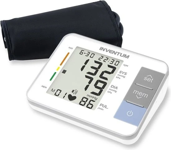 Inventum BDA632 - Bloeddrukmeter bovenarm - Hartslagmeter - Manchet 22 tot 32 cm
