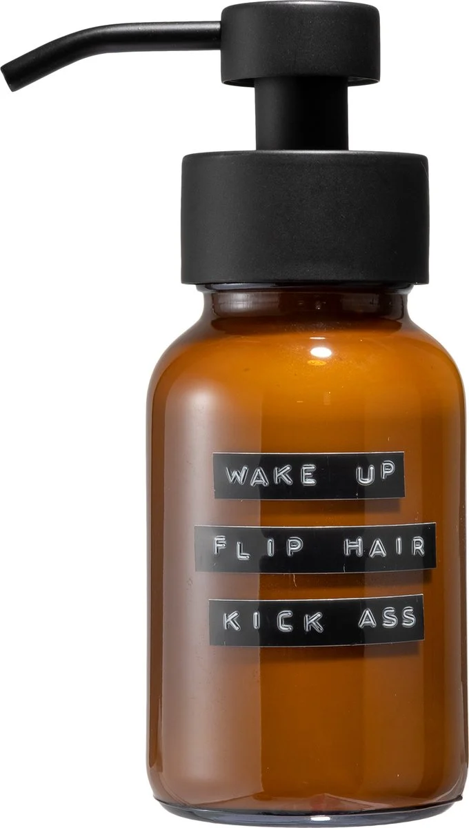 Wellmark Conditioner Amber Black 250ml Wake Up Flip Hair Kick Ass - Zwarte pomp