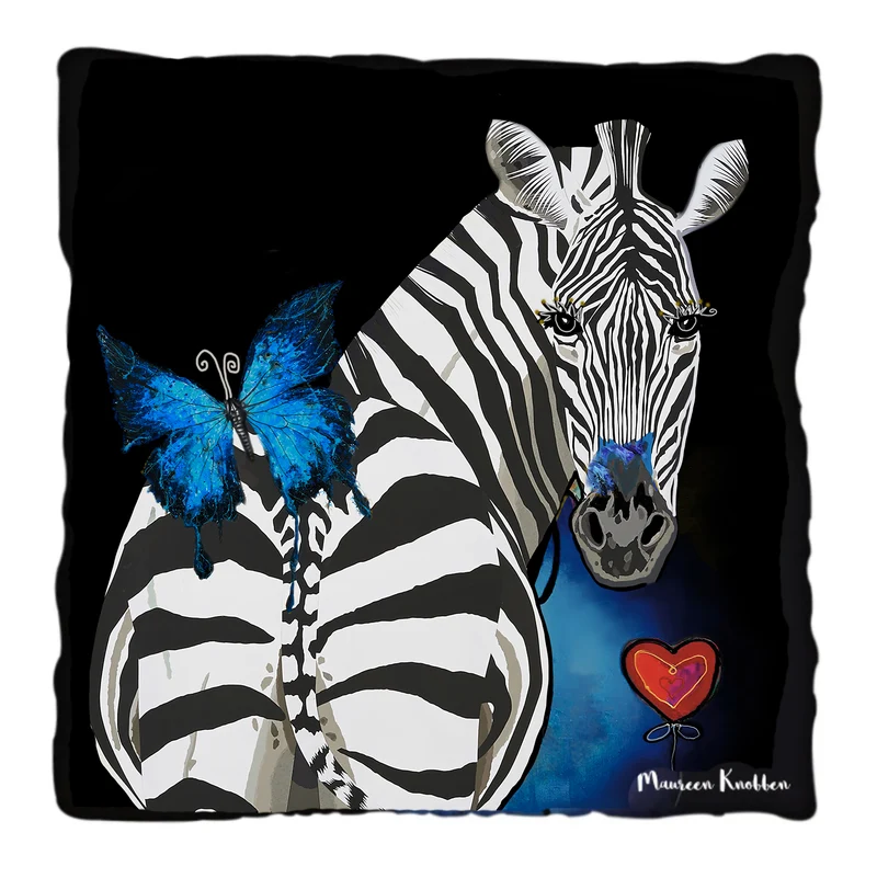 Art Kussen "Zebra in Love!"