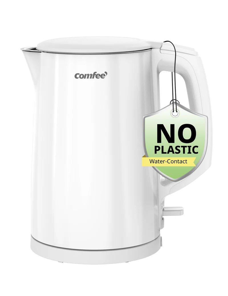 1.5L Double Wall Electric Kettle - White
