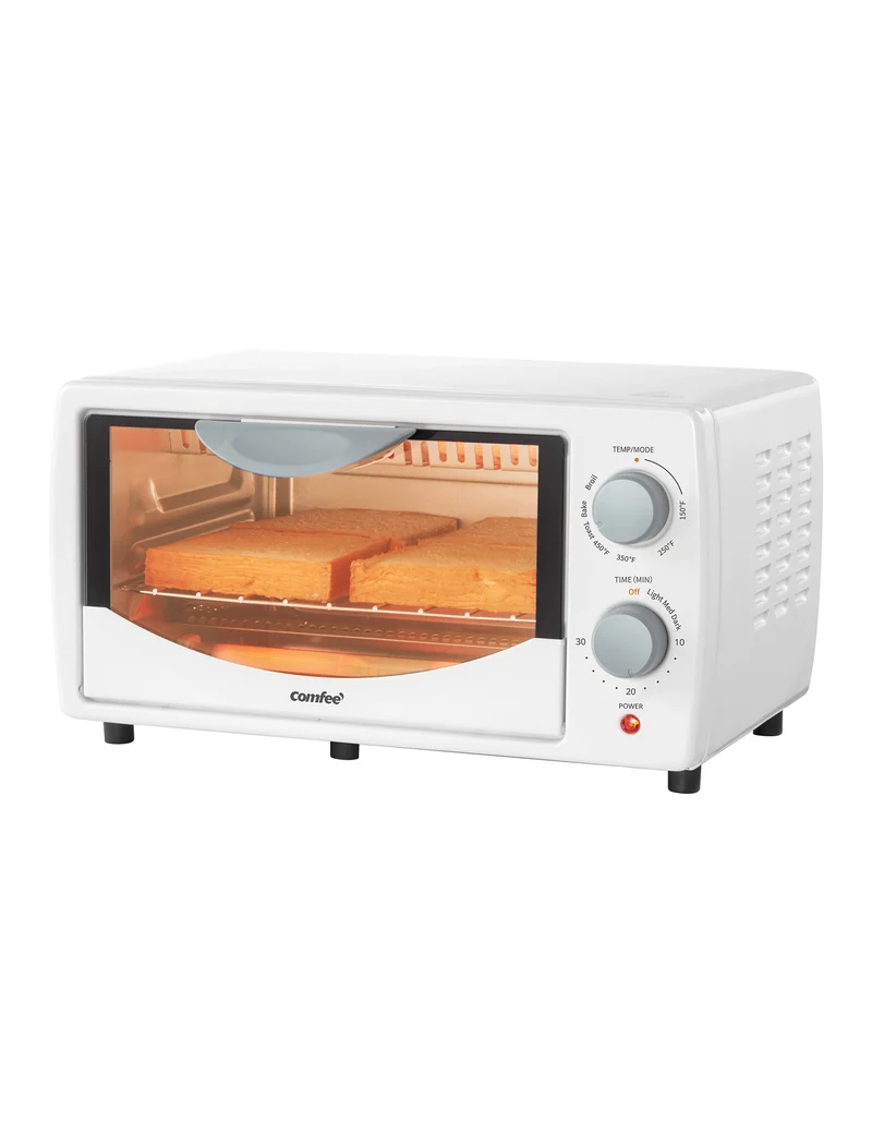 4-Slice Countertop Toaster Oven - White