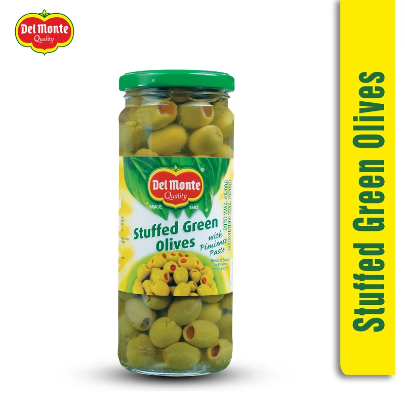 Delmonte Stuffed Green Olives, 450g
